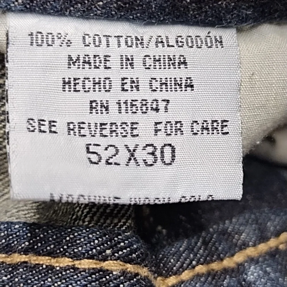 Vintage Linea Dome men's jeans pants 100% cotton high rise blue Size: 50X30.